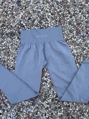 NVGTN Kids High-Waist Blue-Gray Active Leggings